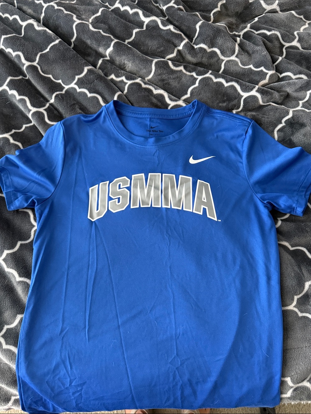 Womens Nike Blue USMMA Short Sleeve Tee XS